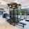 a room with exercise equipment
